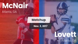 Matchup: McNair  vs. Lovett  2017