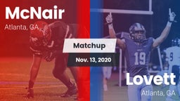 Matchup: McNair  vs. Lovett  2020