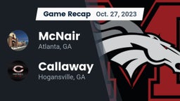 Recap: McNair  vs. Callaway  2023