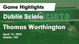 Dublin Scioto  vs Thomas Worthington  Game Highlights - April 13, 2023