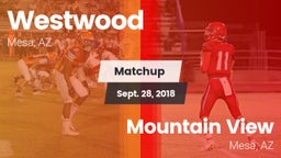 Matchup: Westwood  vs. Mountain View  2018