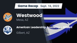 Recap: Westwood  vs. American Leadership Academy - Gilbert  2022