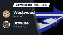 Recap: Westwood  vs. Browne  2022