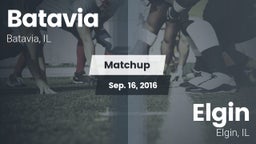 Matchup: Batavia  vs. Elgin  2016
