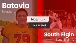 Matchup: Batavia  vs. South Elgin  2016