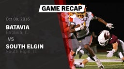 Recap: Batavia  vs. South Elgin  2016