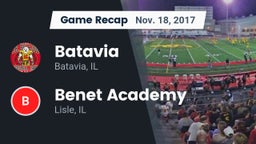 Recap: Batavia  vs. Benet Academy  2017
