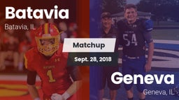 Matchup: Batavia  vs. Geneva  2018