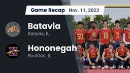 Recap: Batavia  vs. Hononegah  2023