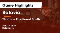 Batavia  vs Thornton Fractional South  Game Highlights - Jan. 18, 2020