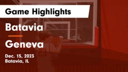 Batavia  vs Geneva  Game Highlights - Dec. 15, 2023