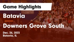 Batavia  vs Downers Grove South  Game Highlights - Dec. 26, 2023