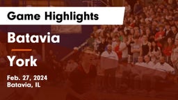 Batavia  vs York  Game Highlights - Feb. 27, 2024