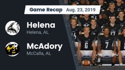 Recap: Helena  vs. McAdory  2019
