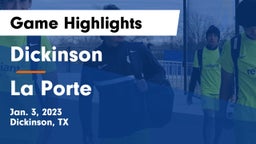 Dickinson  vs La Porte  Game Highlights - Jan. 3, 2023