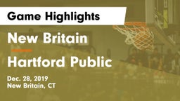 New Britain  vs Hartford Public  Game Highlights - Dec. 28, 2019