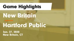 New Britain  vs Hartford Public  Game Highlights - Jan. 27, 2020
