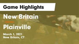 New Britain  vs Plainville  Game Highlights - March 1, 2021