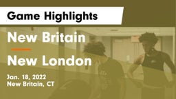 New Britain  vs New London  Game Highlights - Jan. 18, 2022