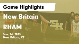New Britain  vs RHAM  Game Highlights - Jan. 24, 2023