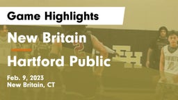 New Britain  vs Hartford Public  Game Highlights - Feb. 9, 2023