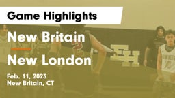 New Britain  vs New London  Game Highlights - Feb. 11, 2023