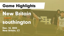 New Britain  vs southington  Game Highlights - Dec. 14, 2023