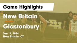 New Britain  vs Glastonbury  Game Highlights - Jan. 9, 2024