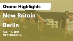 New Britain  vs Berlin  Game Highlights - Feb. 19, 2024
