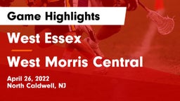West Essex  vs West Morris Central  Game Highlights - April 26, 2022
