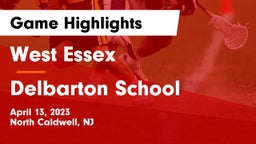 West Essex  vs Delbarton School Game Highlights - April 13, 2023