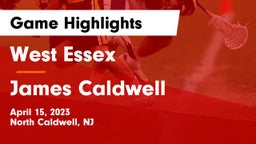West Essex  vs James Caldwell  Game Highlights - April 15, 2023
