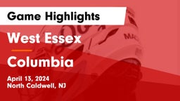 West Essex  vs Columbia Game Highlights - April 13, 2024