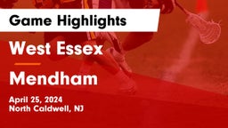 West Essex  vs Mendham  Game Highlights - April 25, 2024