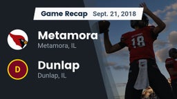 Recap: Metamora  vs. Dunlap  2018