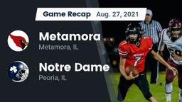 Recap: Metamora  vs. Notre Dame  2021