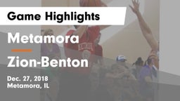 Metamora  vs Zion-Benton  Game Highlights - Dec. 27, 2018