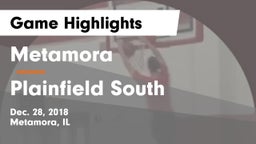 Metamora  vs Plainfield South  Game Highlights - Dec. 28, 2018