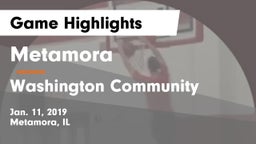 Metamora  vs Washington Community  Game Highlights - Jan. 11, 2019