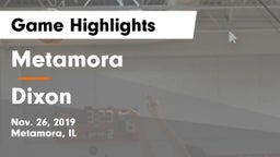 Metamora  vs Dixon  Game Highlights - Nov. 26, 2019