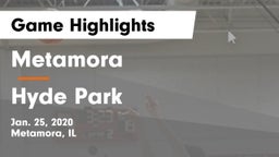 Metamora  vs Hyde Park  Game Highlights - Jan. 25, 2020