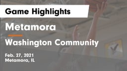 Metamora  vs Washington Community  Game Highlights - Feb. 27, 2021