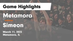 Metamora  vs Simeon Game Highlights - March 11, 2023