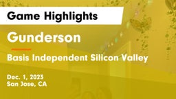 Gunderson  vs Basis Independent Silicon Valley Game Highlights - Dec. 1, 2023