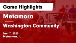 Metamora  vs Washington Community  Game Highlights - Jan. 7, 2020