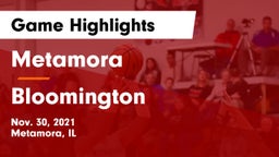 Metamora  vs Bloomington  Game Highlights - Nov. 30, 2021
