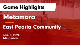Metamora  vs East Peoria Community  Game Highlights - Jan. 5, 2024