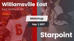 Matchup: Williamsville East vs. Starpoint  2017