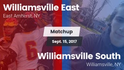Matchup: Williamsville East vs. Williamsville South  2017
