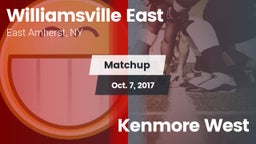 Matchup: Williamsville East vs. Kenmore West  2017
